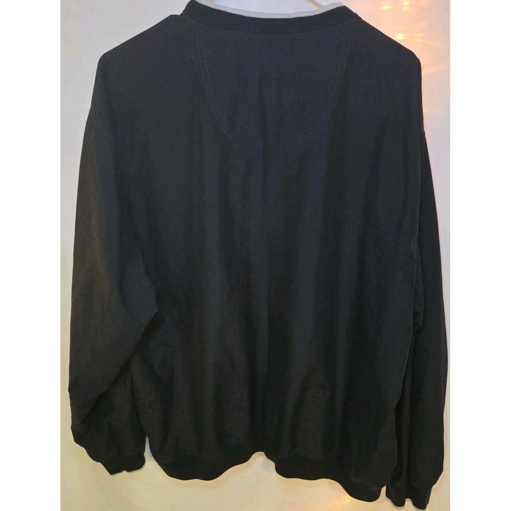 Wedge Golf Windbreaker Mens Large, Black‎ Long Sleeve V Neck Pullover